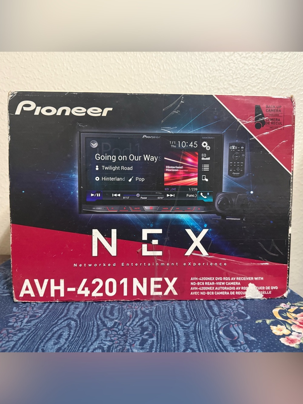 PIONEER Double DIN NEX In-Dash Car Stereo Receiver - Black & Red Accent
